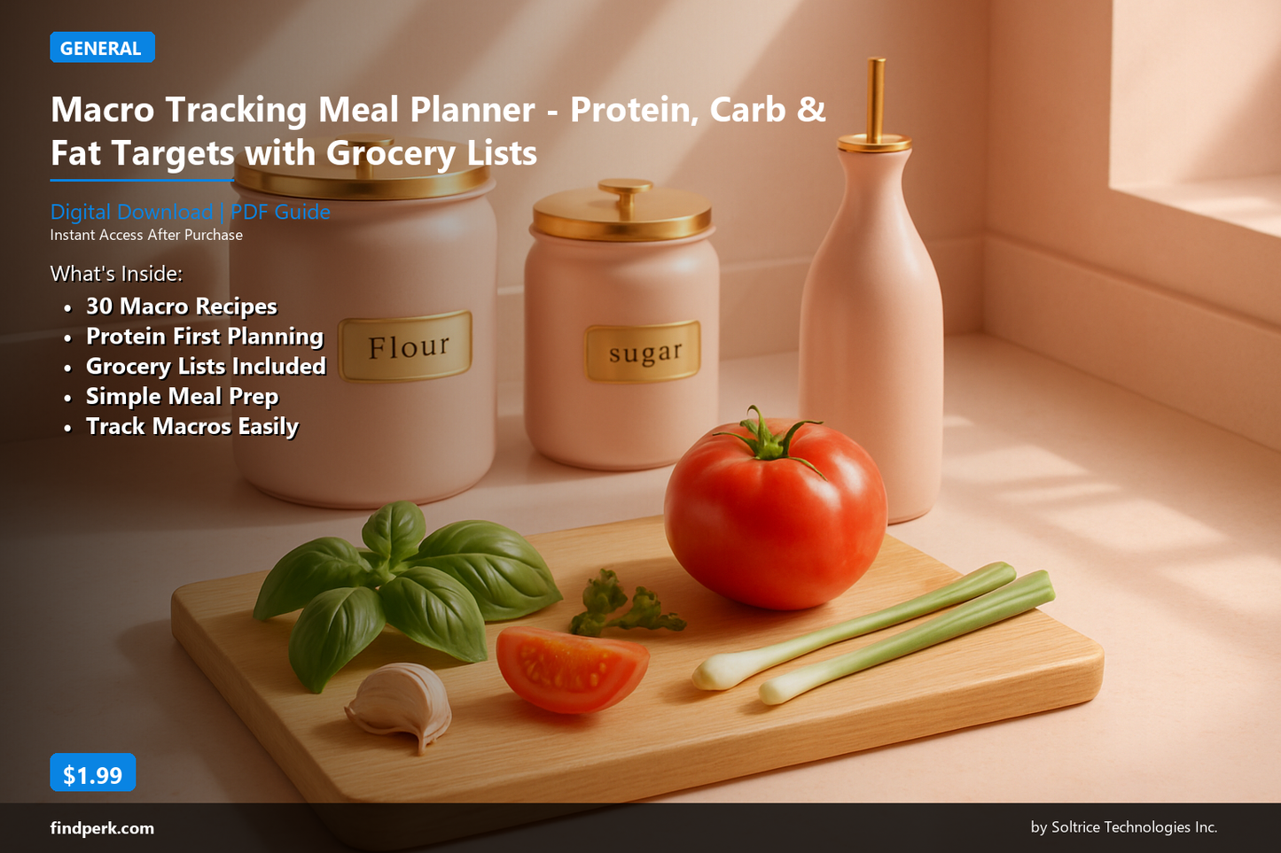 Macro Tracking Meal Planner - Protein, Carb & Fat Targets with Grocery Lists