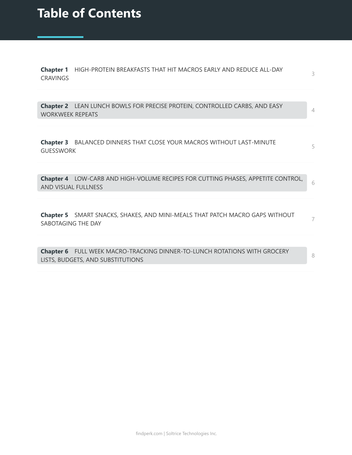 Macro Tracking Meal Planner - Protein, Carb & Fat Targets with Grocery Lists