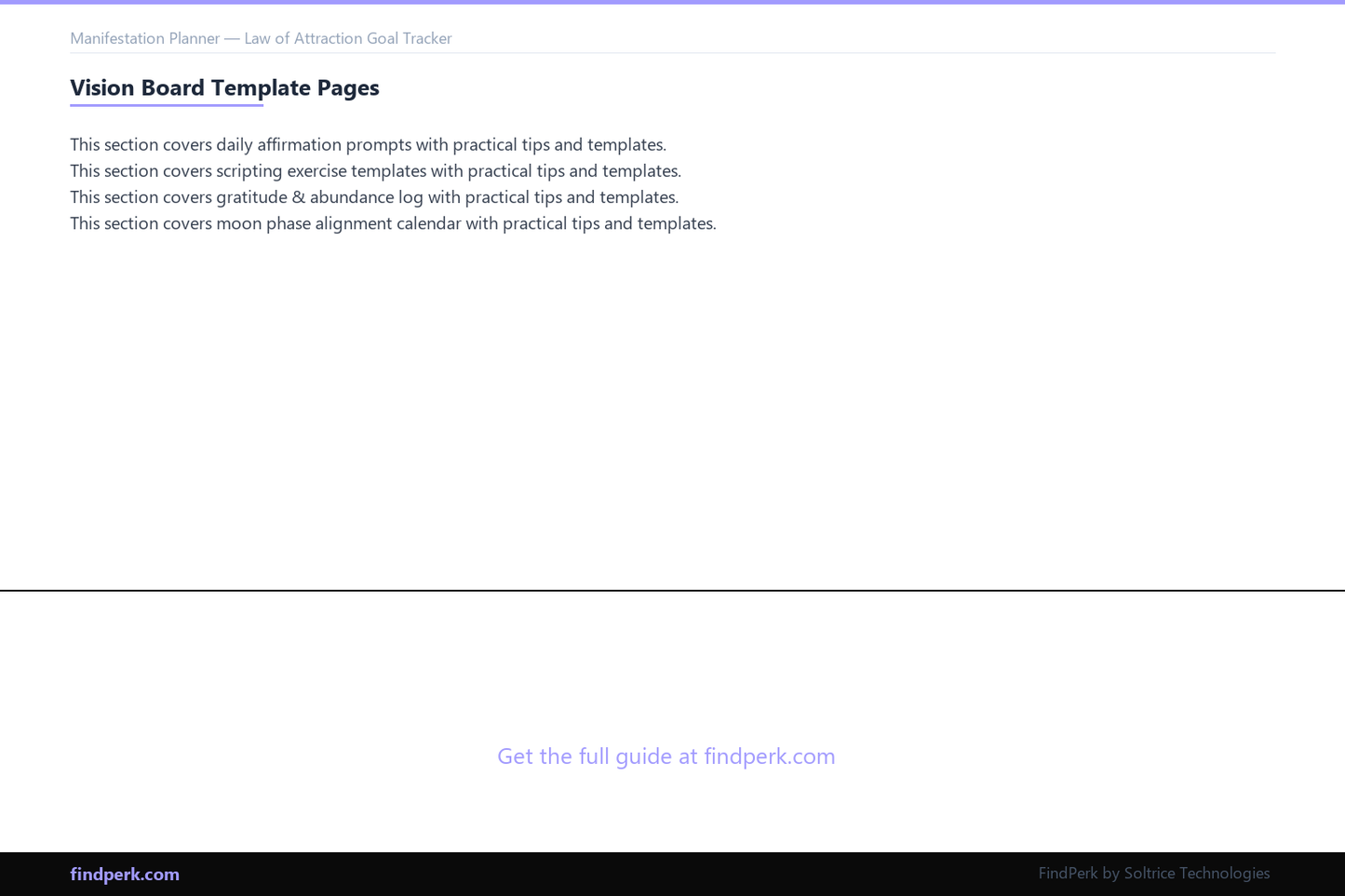 Manifestation Planner — Law of Attraction Goal Tracker