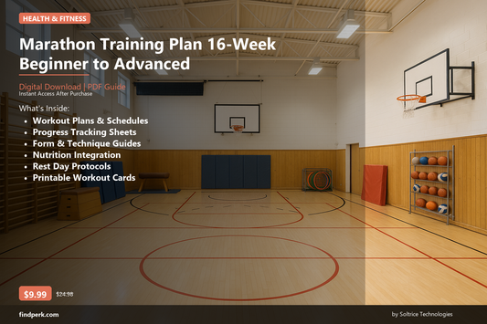 Marathon Training Plan 16-Week Beginner to Advanced - Cover