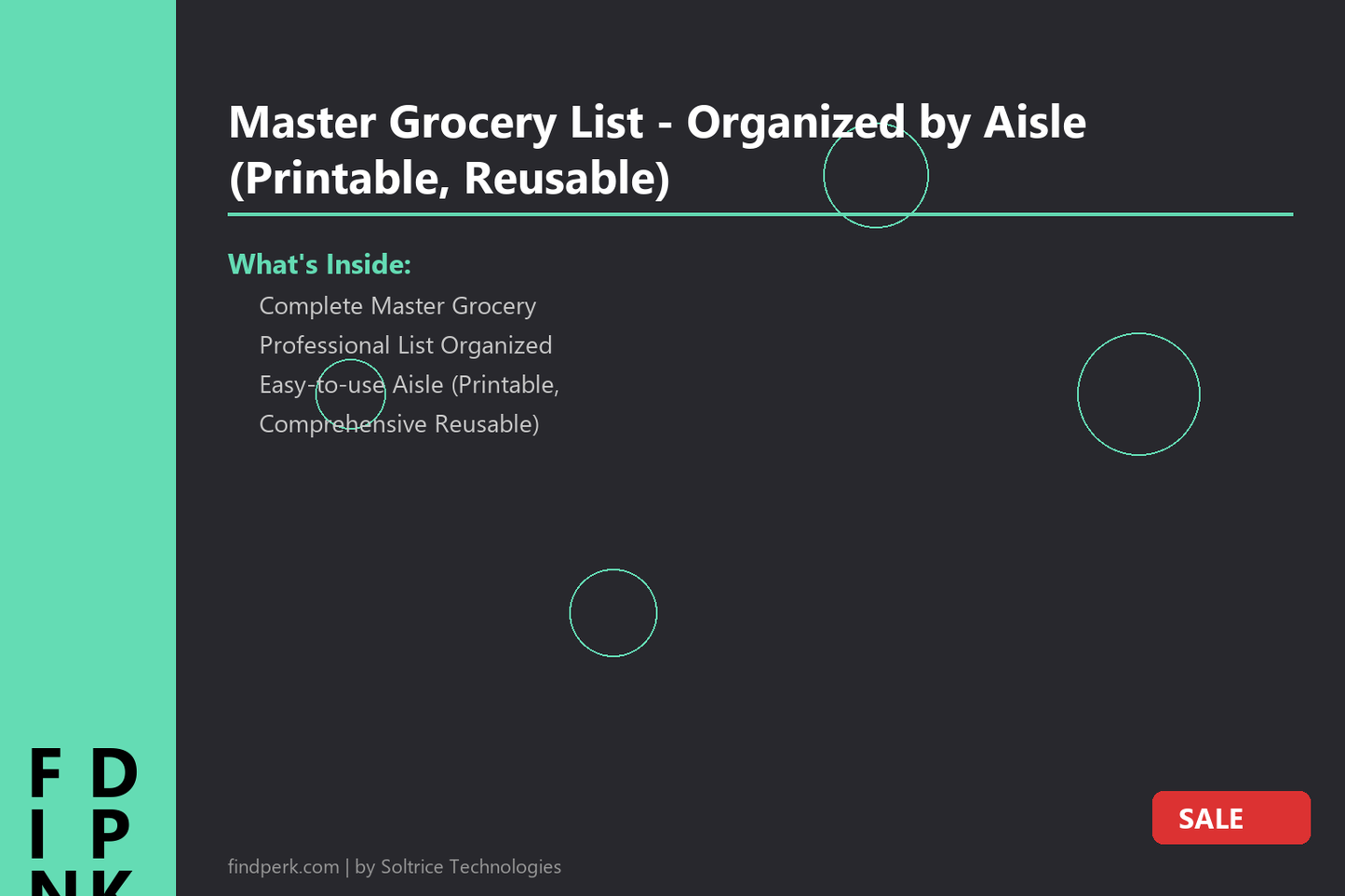 Master Grocery List - Organized by Aisle (Printable, Reusable)