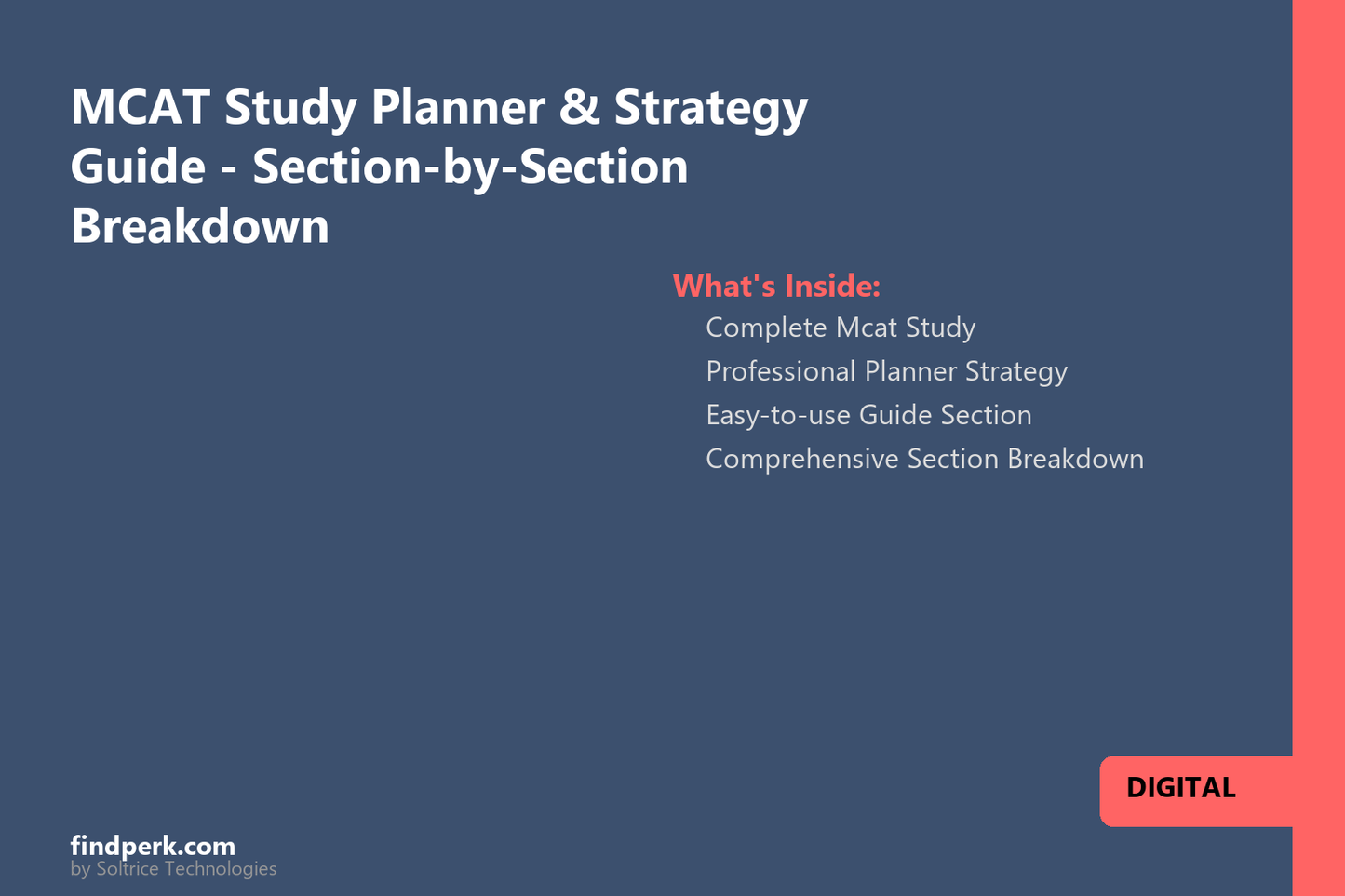 MCAT Study Planner & Strategy Guide - Section-by-Section Breakdown