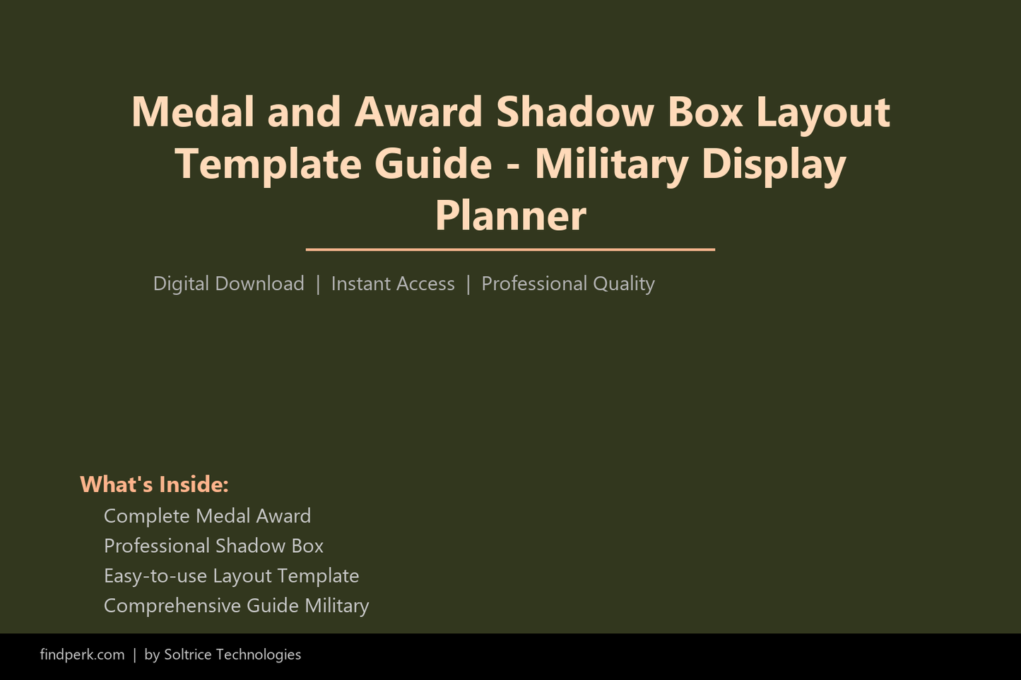 Medal and Award Shadow Box Layout Template Guide - Military Display Planner