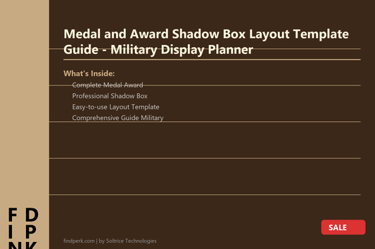 Medal and Award Shadow Box Layout Template Guide - Military Display Planner