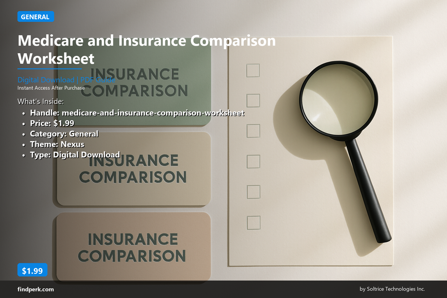Medicare and Insurance Comparison Worksheet