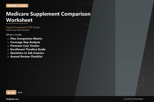 Medicare Supplement Comparison Worksheet