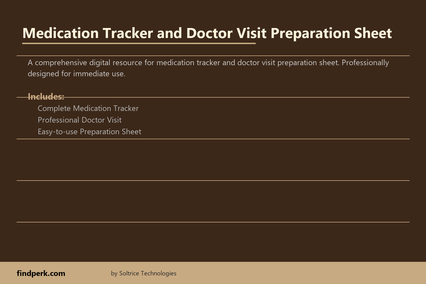 Medication Tracker and Doctor Visit Preparation Sheet