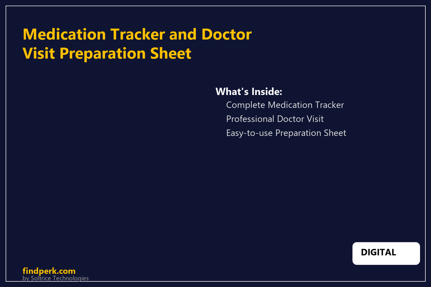 Medication Tracker and Doctor Visit Preparation Sheet