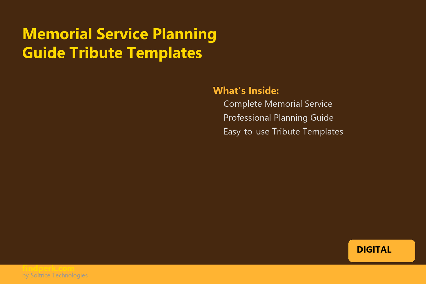 Memorial Service Planning Guide Tribute Templates