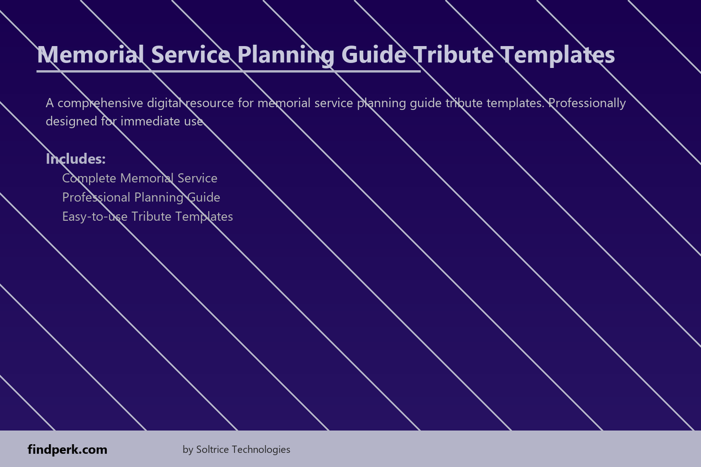 Memorial Service Planning Guide Tribute Templates
