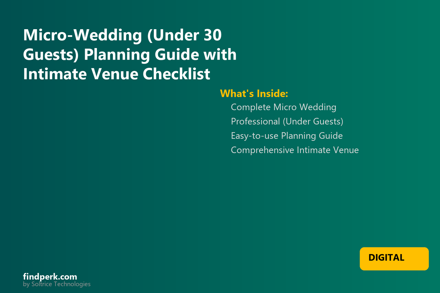 Micro-Wedding (Under 30 Guests) Planning Guide with Intimate Venue Checklist