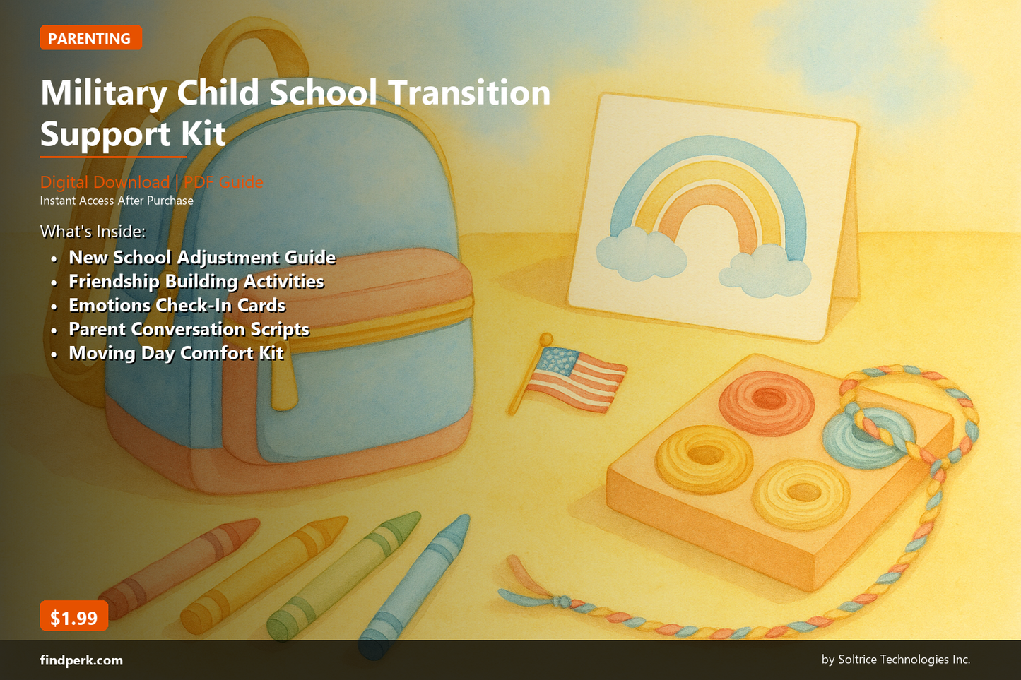 Military Child School Transition Support Kit - New School Adjustment Guide