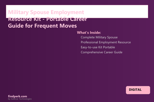 Military Spouse Employment Resource Kit - Portable Career Guide for Frequent Moves