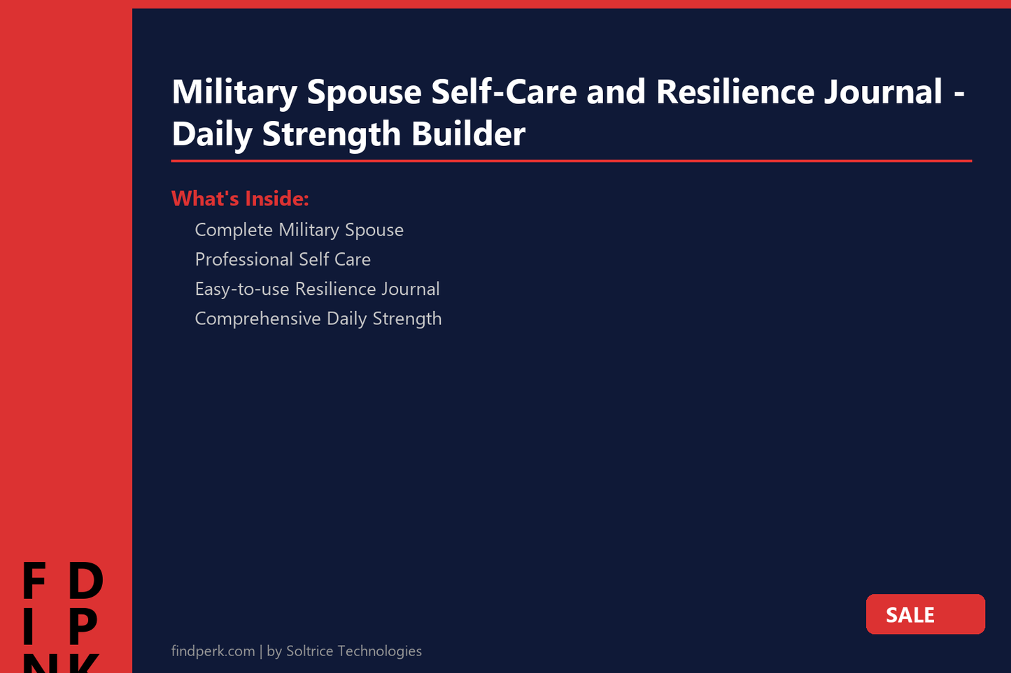 Military Spouse Self-Care and Resilience Journal - Daily Strength Builder