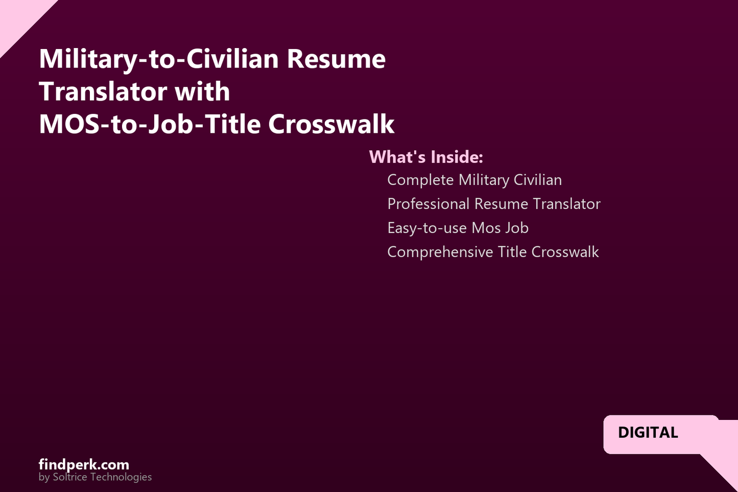 Military-to-Civilian Resume Translator with MOS-to-Job-Title Crosswalk (All Branches)
