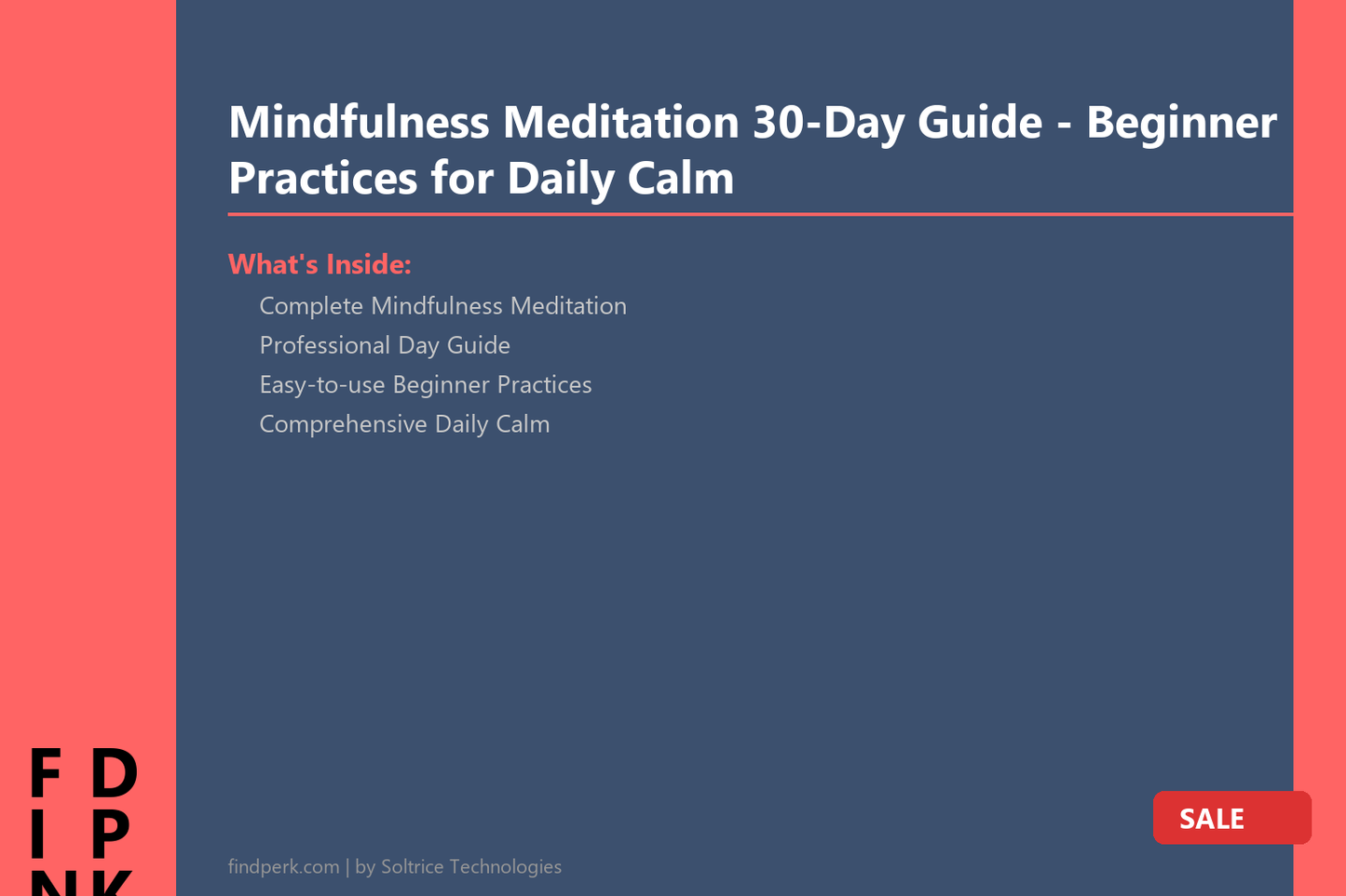 Mindfulness Meditation 30-Day Guide - Beginner Practices for Daily Calm