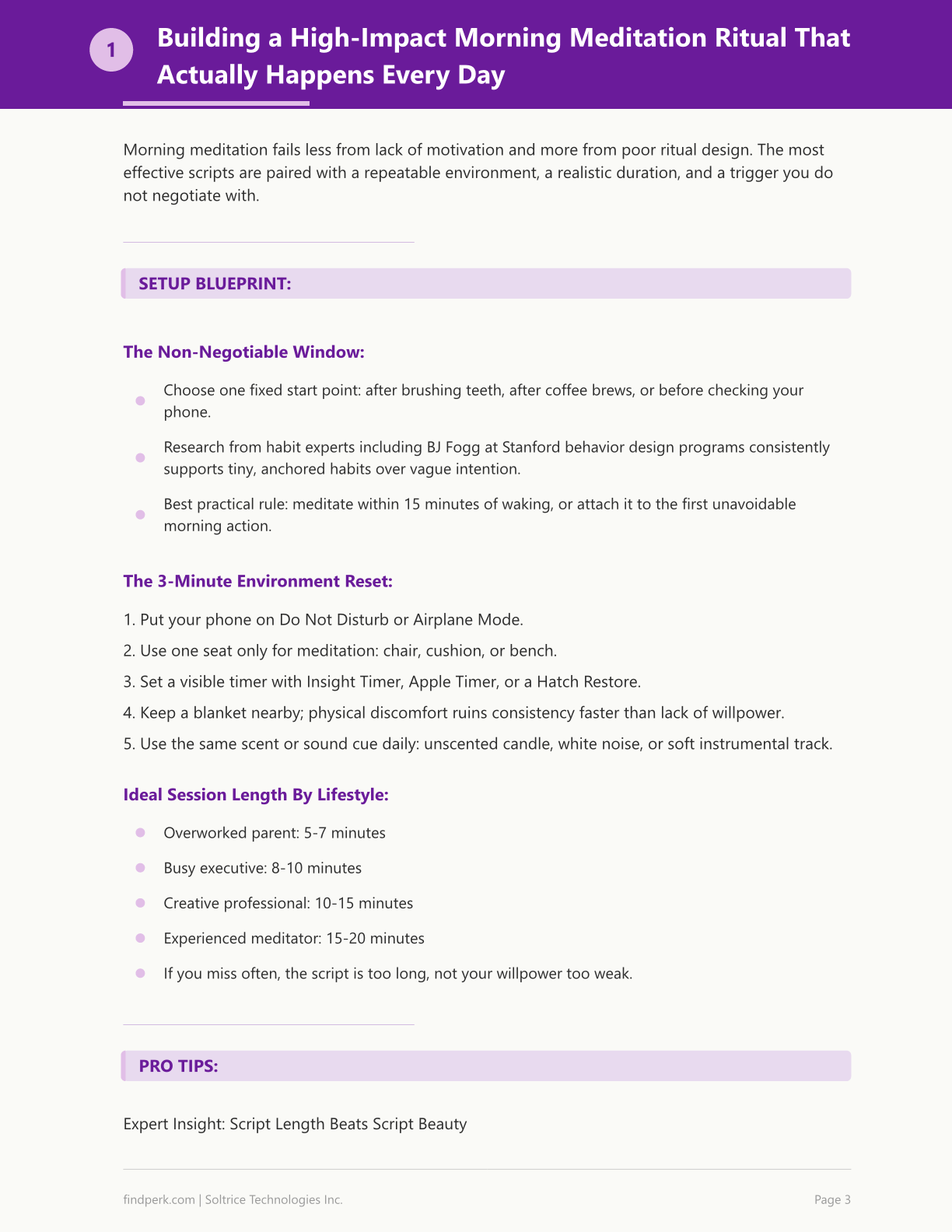 Morning Meditation Script Collection — 30 Guided Sessions