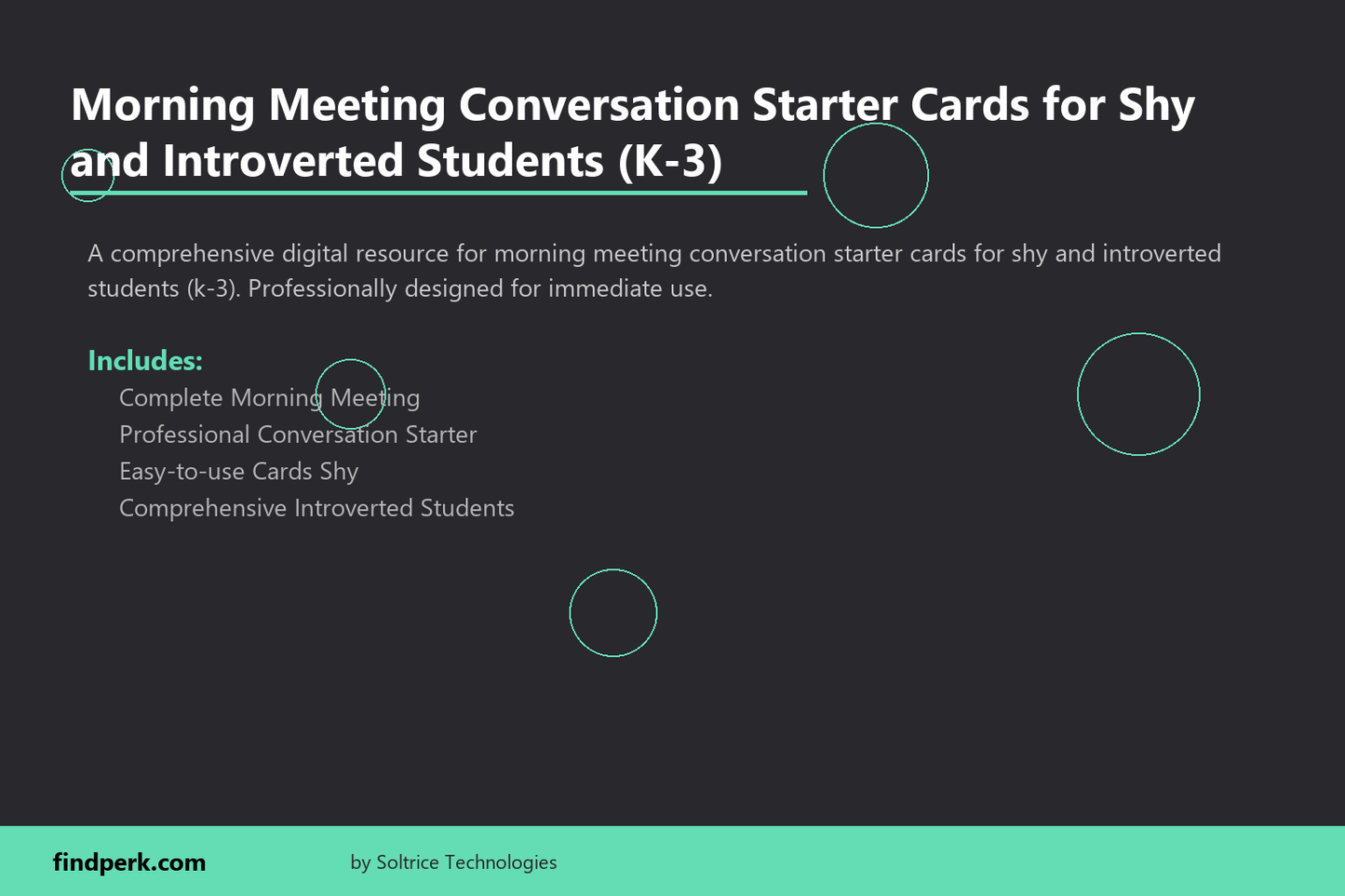 Morning Meeting Conversation Starter Cards for Shy and Introverted Students (K-3)