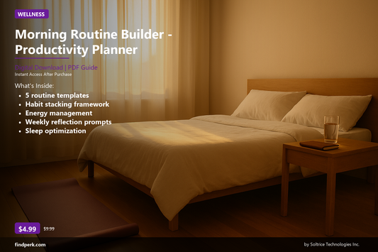 Morning Routine Builder - Productivity Planner for Busy Professionals