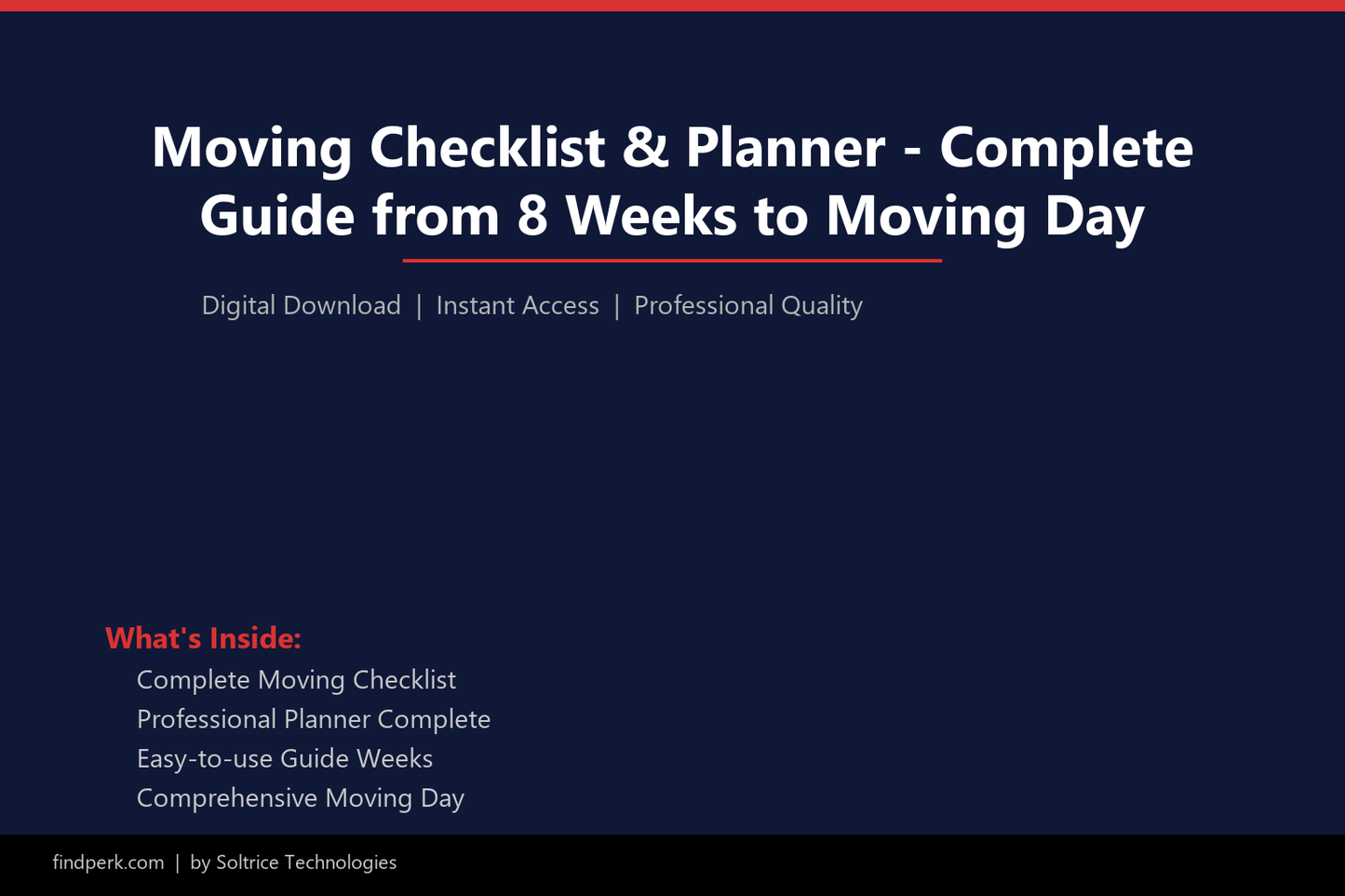 Moving Checklist & Planner - Complete Guide from 8 Weeks to Moving Day