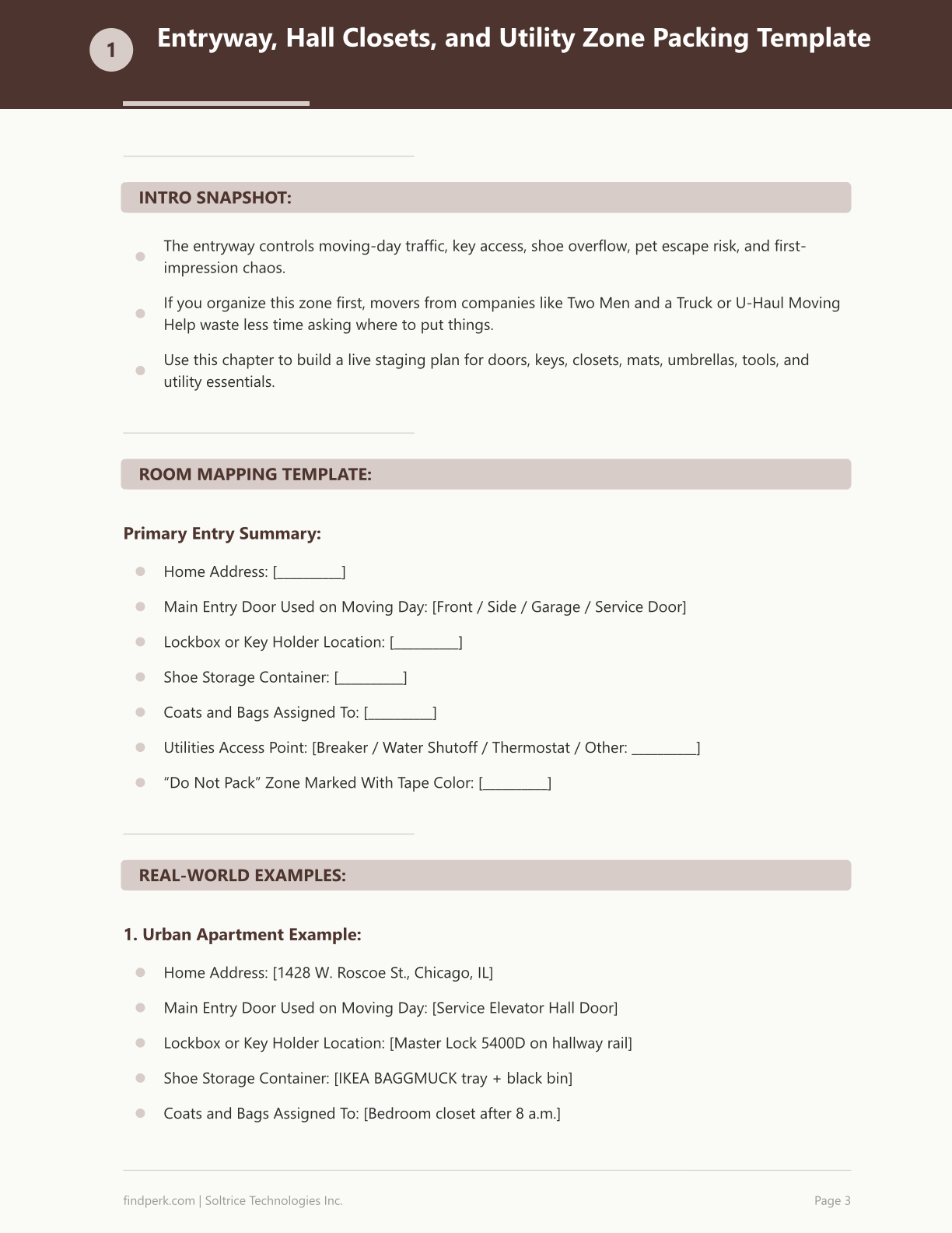 Moving Day Master Checklist (Room by Room)