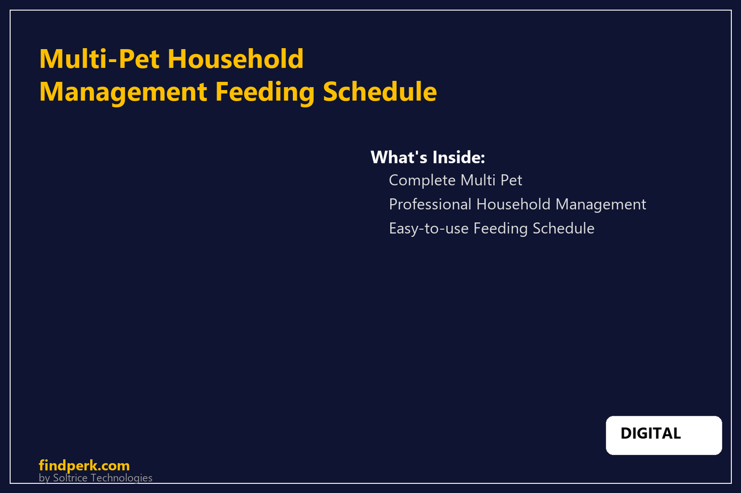 Multi-Pet Household Management Feeding Schedule