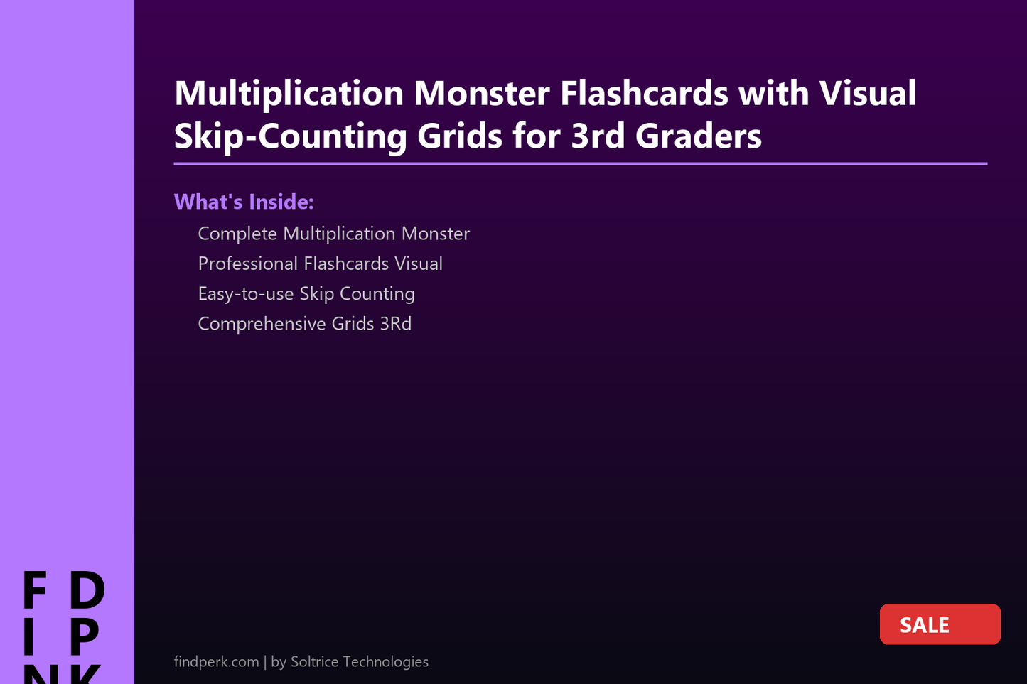 Multiplication Monster Flashcards with Visual Skip-Counting Grids for 3rd Graders