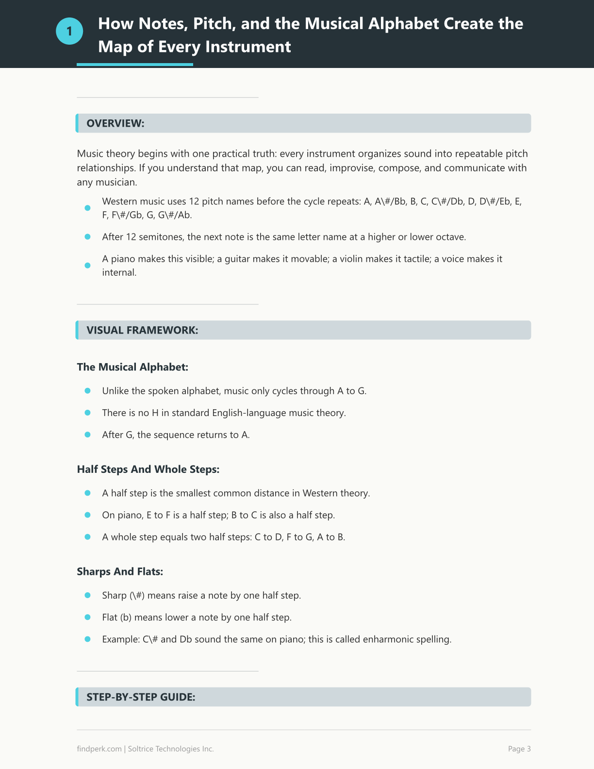 Music Theory Basics - A Visual Guide for Any Instrument