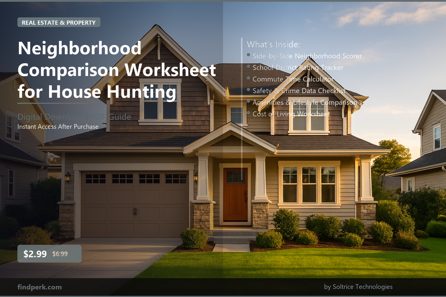 Neighborhood Comparison Worksheet for House Hunting