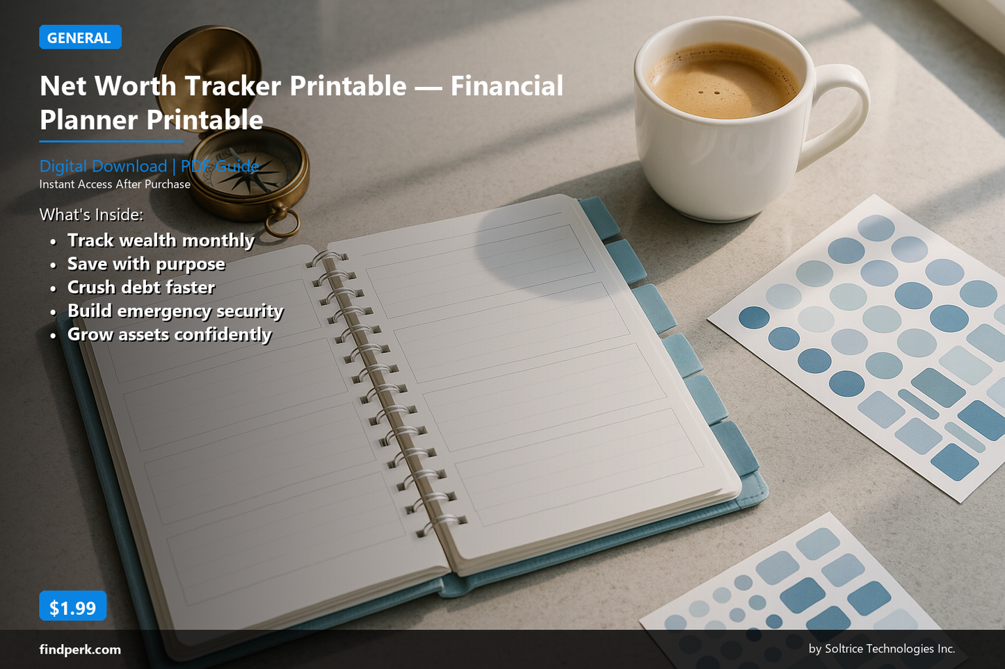 Net Worth Tracker Printable — Financial Planner Printable