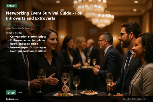 Networking Event Survival Guide - For Introverts and Extroverts