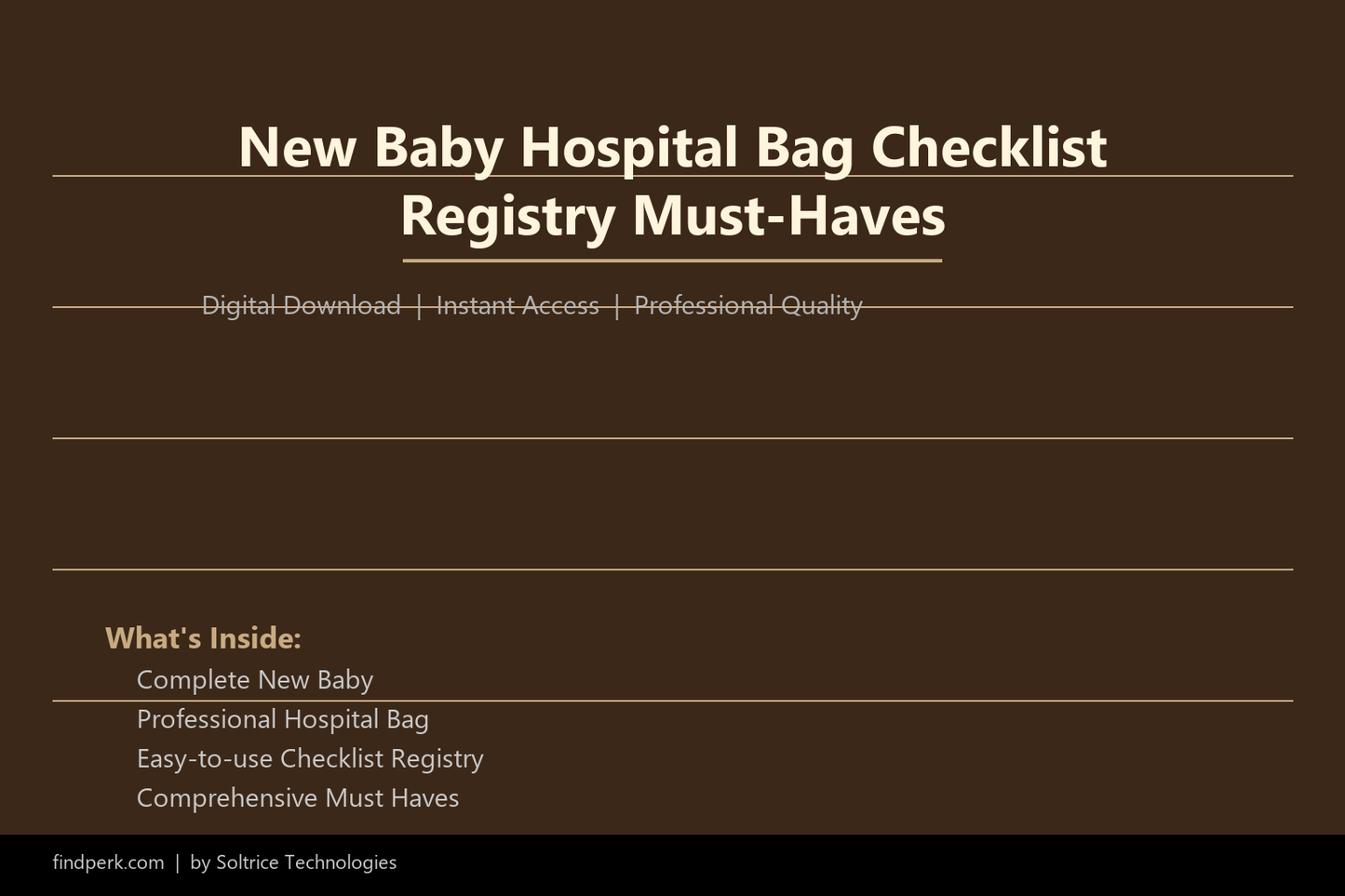 New Baby Hospital Bag Checklist Registry Must-Haves