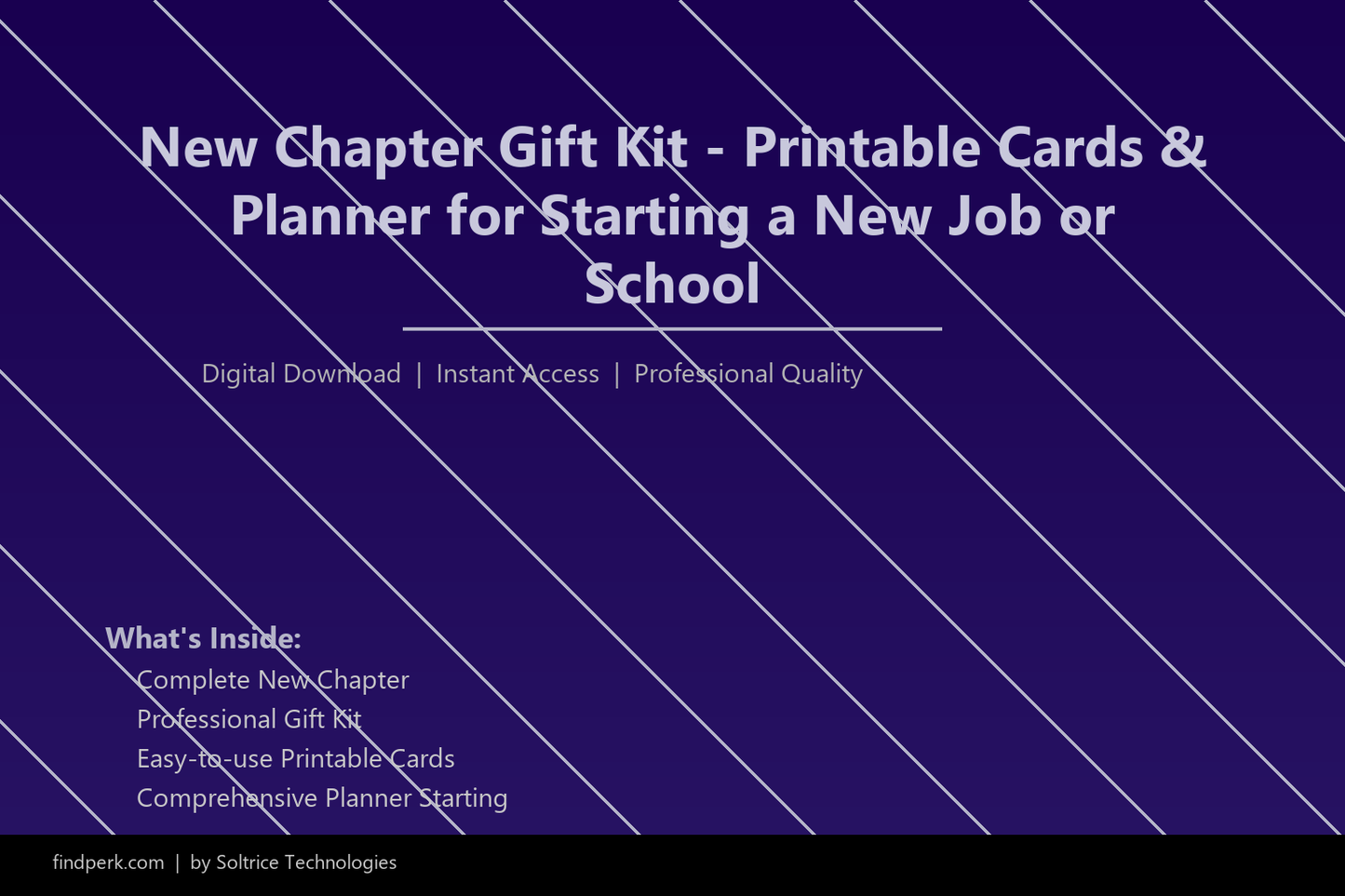 New Chapter Gift Kit - Printable Cards & Planner for Starting a New Job or School