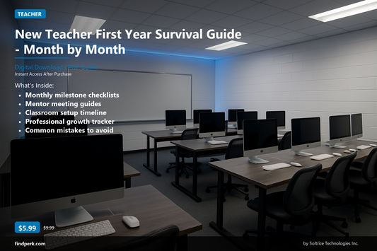 New Teacher First Year Survival Guide - Month by Month