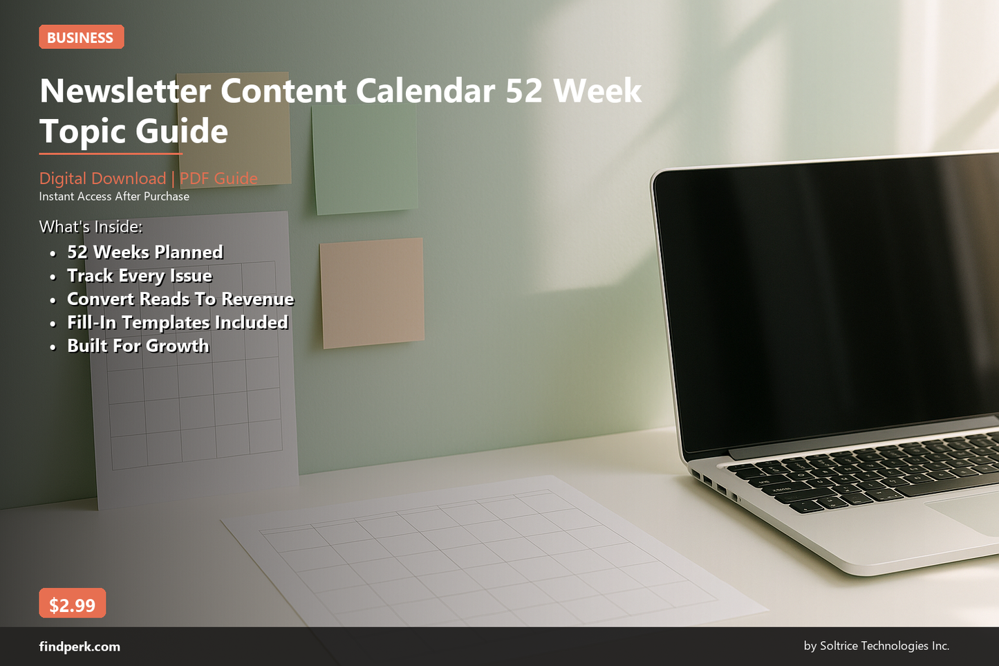 Newsletter Content Calendar 52 Week Topic Guide