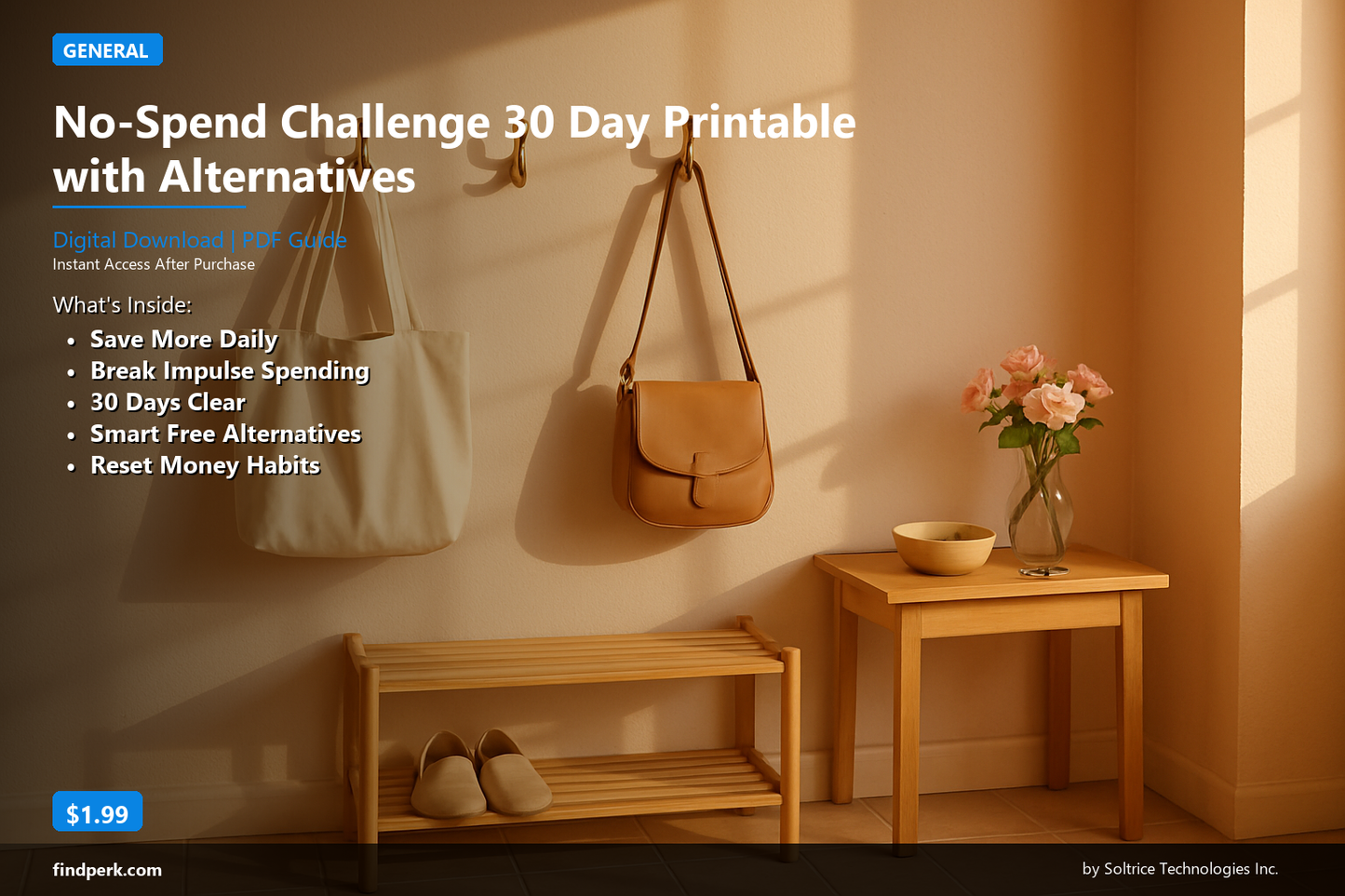 No-Spend Challenge 30 Day Printable with Alternatives