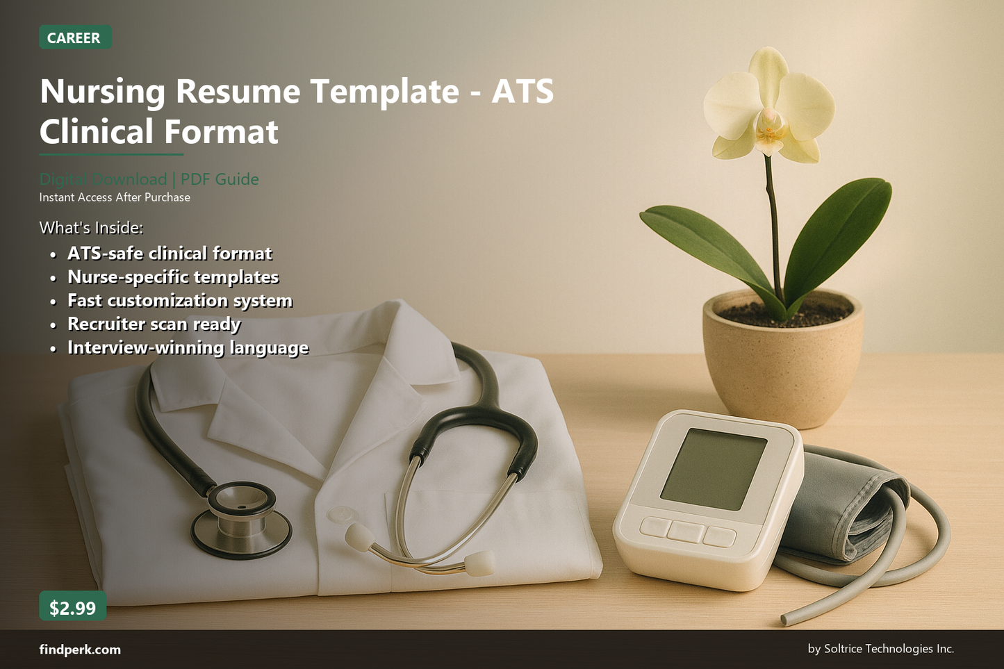 Nursing Resume Template - ATS Clinical Format