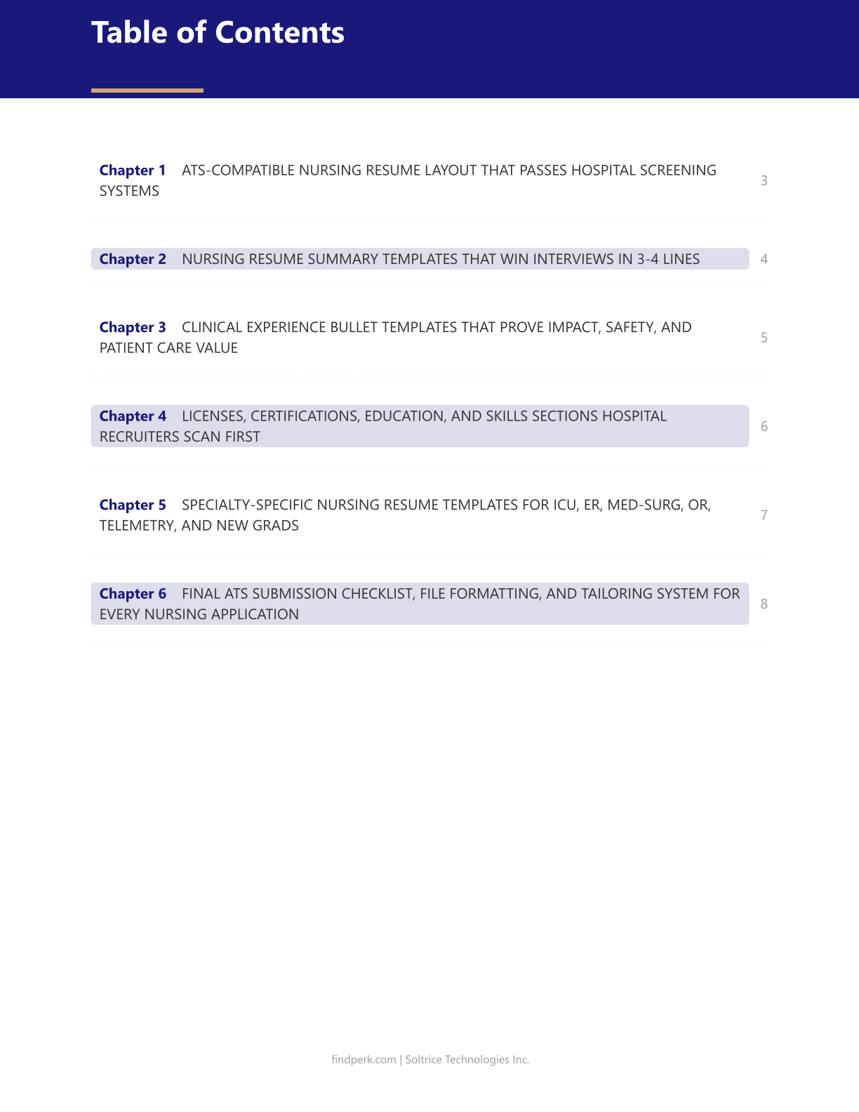 Nursing Resume Template - ATS Clinical Format