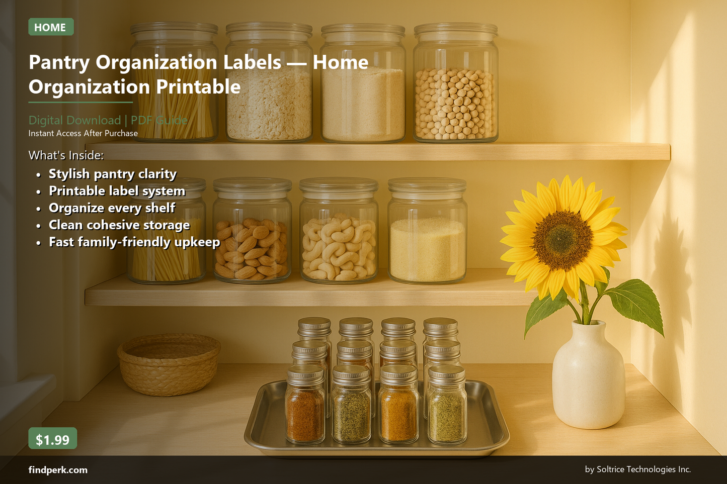 Pantry Organization Labels — Home Organization Printable