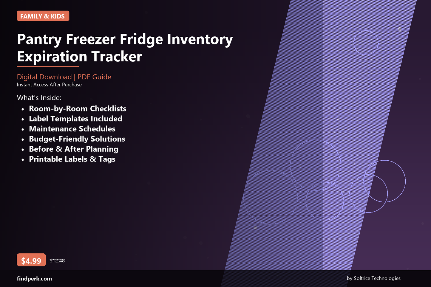 Pantry Freezer Fridge Inventory Expiration Tracker - Cover