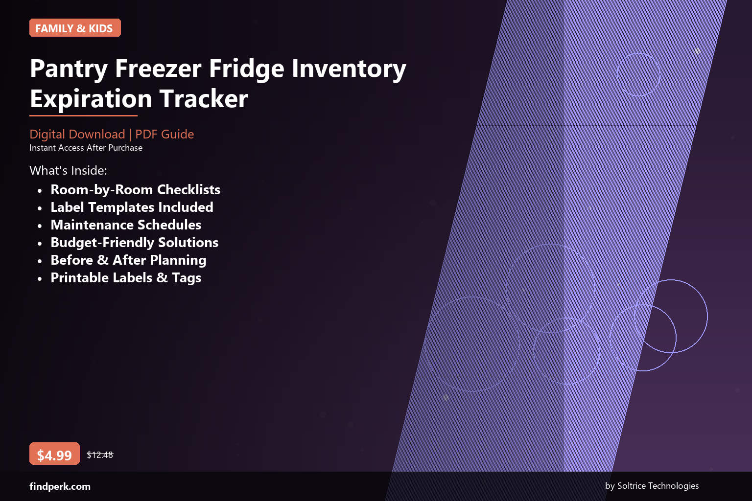 Pantry Freezer Fridge Inventory Expiration Tracker - Cover