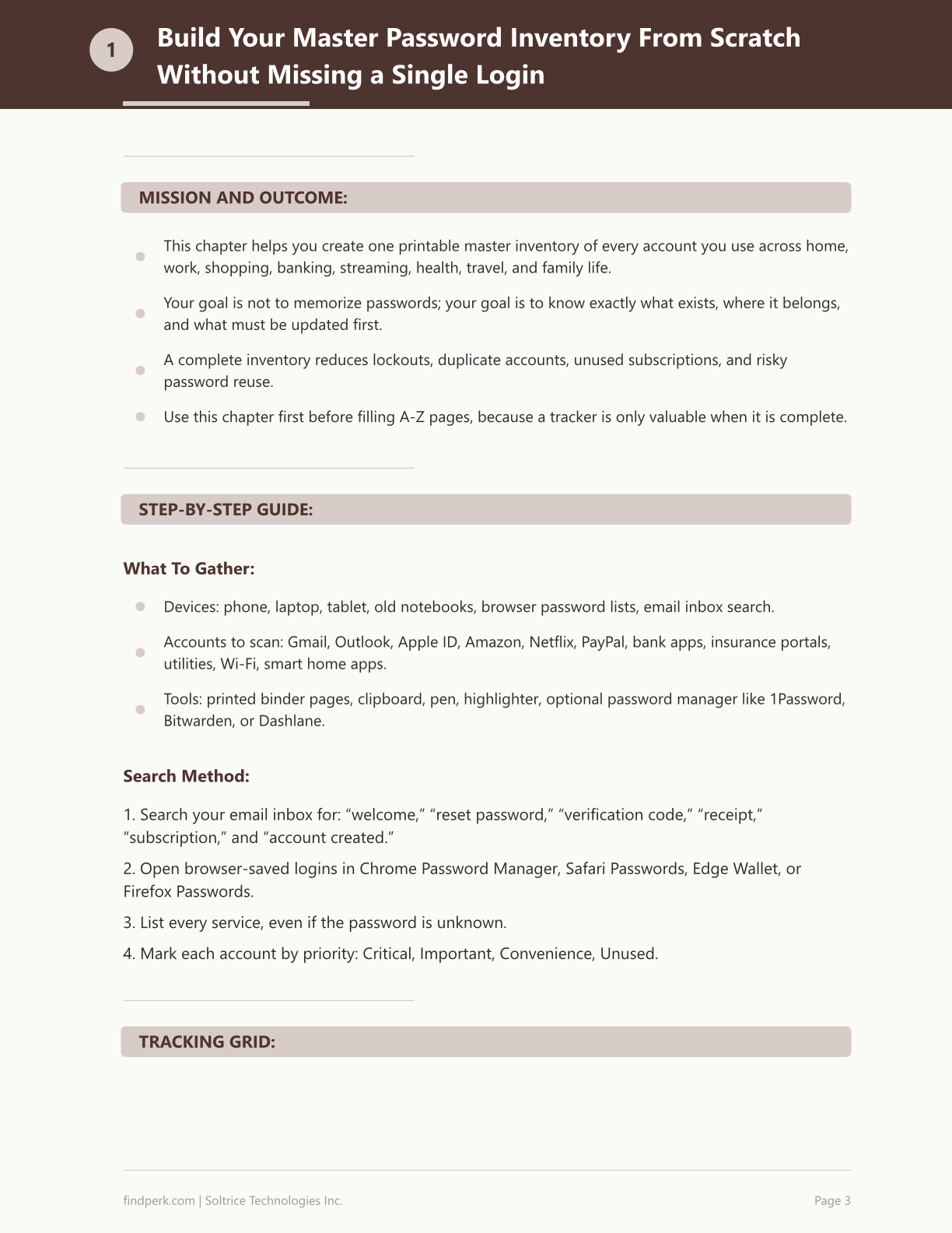 Password Tracker - Keep All Your Passwords Organized (Printable, A-Z)
