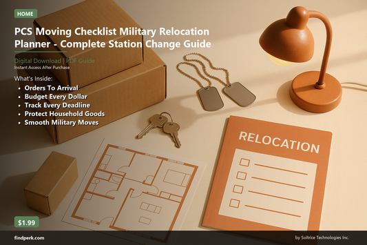 PCS Moving Checklist Military Relocation Planner - Complete Station Change Guide