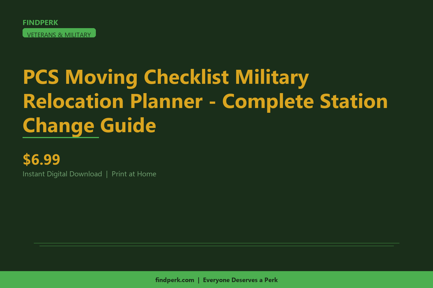 PCS Moving Checklist Military Relocation Planner - Complete Station Change Guide