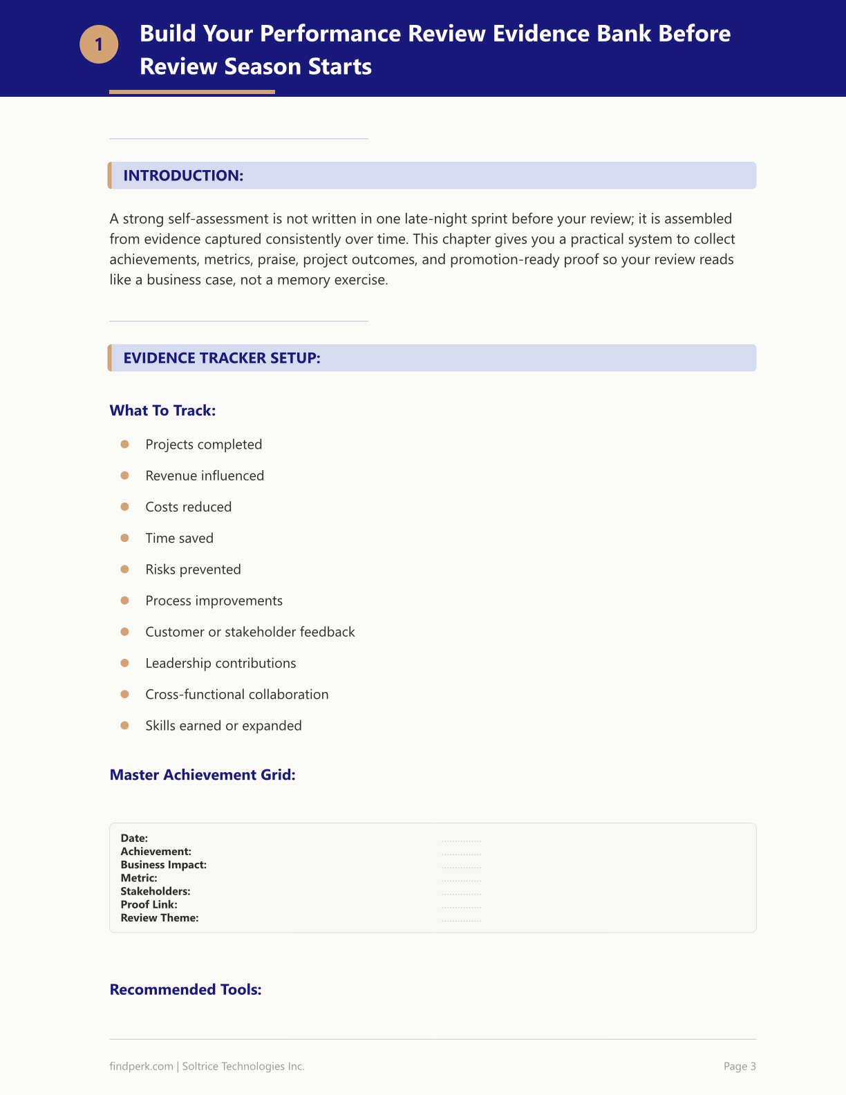 Performance Review Self-Assessment Template - Achievement Tracker & Promotion Case Builder
