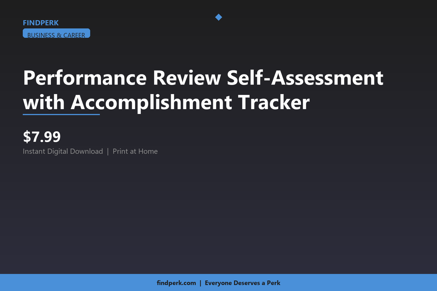 Performance Review Self-Assessment with Accomplishment Tracker