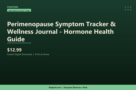 Perimenopause Symptom Tracker & Wellness Journal - Hormone Health Guide