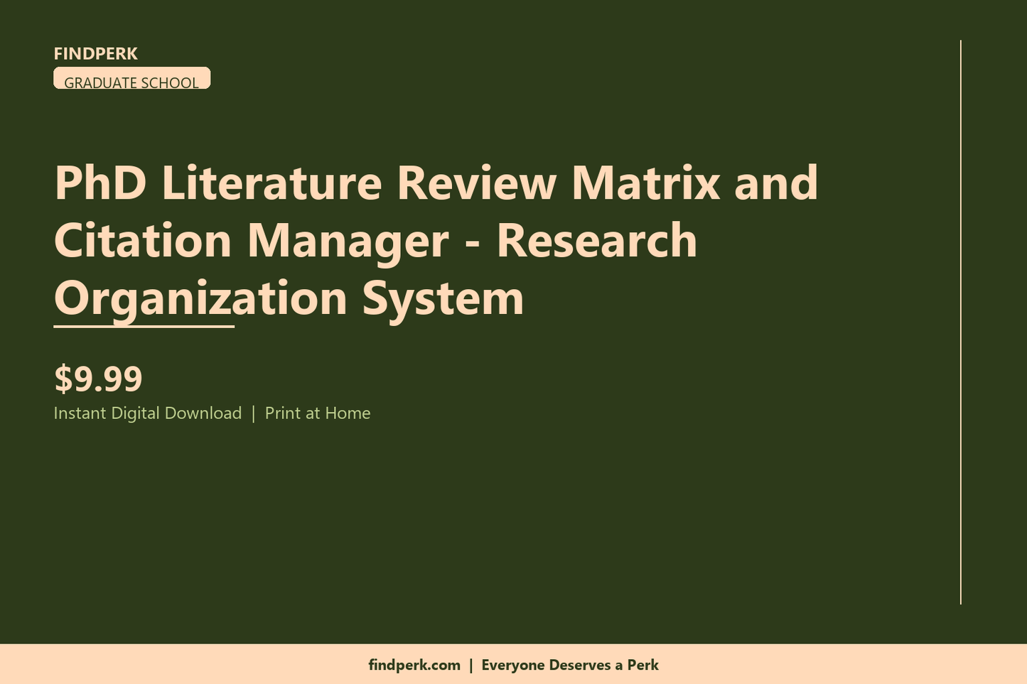 PhD Literature Review Matrix and Citation Manager - Research Organization System
