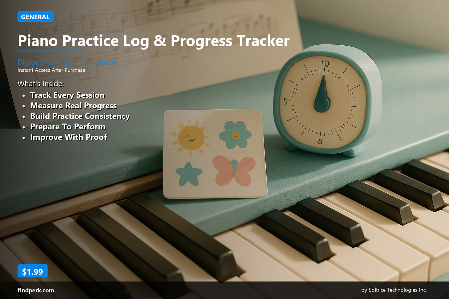 Piano Practice Log & Progress Tracker