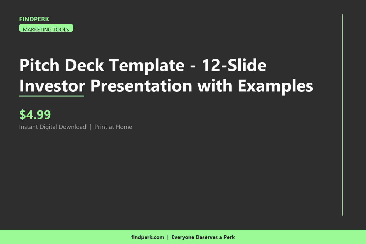 Pitch Deck Template - 12-Slide Investor Presentation with Examples